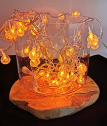 LED-Verlichting Oranje Bubbelbolletjes 6m - 40 LEDS