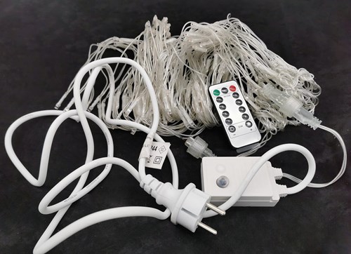 LED-Verlichting Oranje Net 2x1m - 160 LEDS (uit)