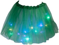 Tule Led Rokje Groen met Gekleurde LED Verlichting