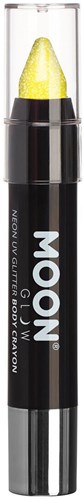 Neon UV Schminkstift Glitter Geel (3,5gr)