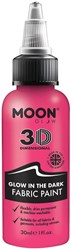 Textielverf Glow in the Dark Pink (30ml)