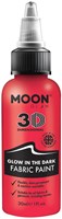 Textielverf Glow in the Dark Rood (30ml)