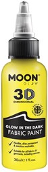 Textielverf Glow in the Dark Geel (30ml)