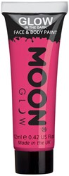 Glow in the Dark Gezicht en Body Schmink Pink (12ml)