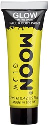 Glow in the Dark Gezicht en Body Schmink Geel (12ml)