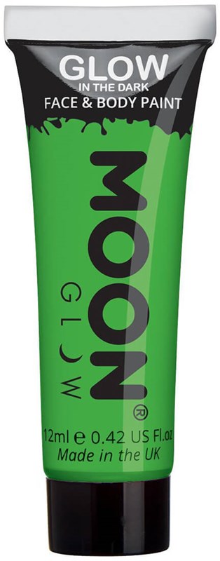 Glow in the Dark Gezicht en Body Schmink Groen (12ml)