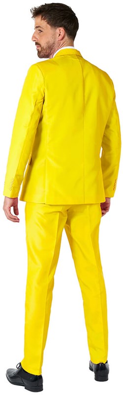 Herenkostuum Suitmeister Solid Yellow (achterkant)