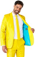 Herenkostuum Suitmeister Solid Yellow (binnenkant colbert)