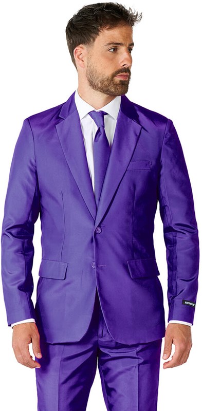 Herenkostuum Suitmeister Solid Purple (colbert)