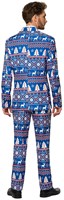 Herenkostuum Suitmeister Christmas Blue Nordic (achterkant)