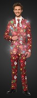 Herenkostuum Suitmeister Christmas Red Icons - Light Up (lichtgevend)