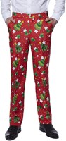 Herenkostuum Suitmeister Christmas Trees Stars Red (broek)
