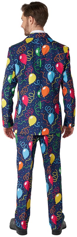 Herenkostuum Suitmeister Confetti Balloons Navy (achterkant)
