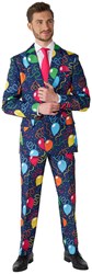 Herenkostuum Suitmeister Confetti Balloons Navy