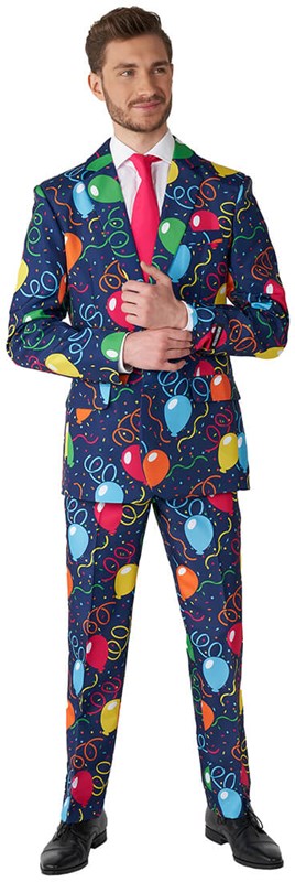 Herenkostuum Suitmeister Confetti Balloons Navy