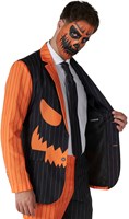 Herenkostuum Suitmeister Jack-O Pinstripe Black (binnenkant colbert)