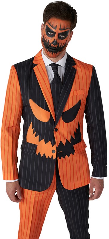 Herenkostuum Suitmeister Jack-O Pinstripe Black (colbert)