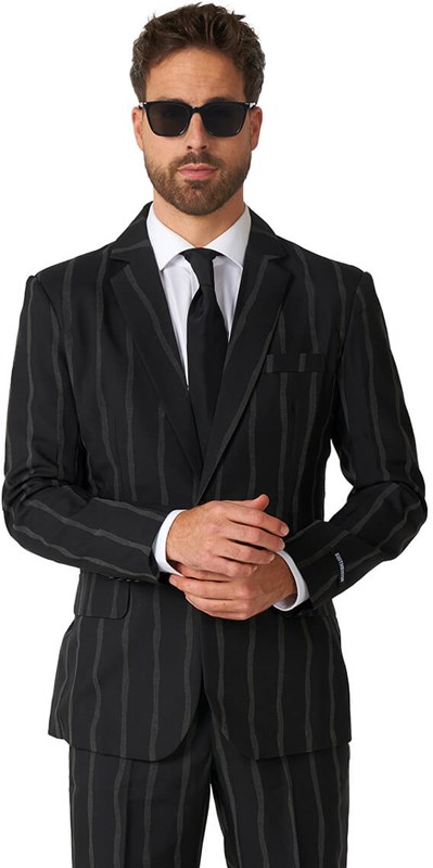 Herenkostuum Suitmeister Pinstripe Black GID (colbert)