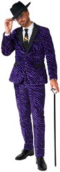 Herenkostuum Suitmeister Pimp Faux Fur Purple
