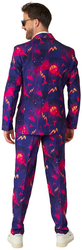 Herenkostuum Suitmeister Retro Neon Navy (achterkant)
