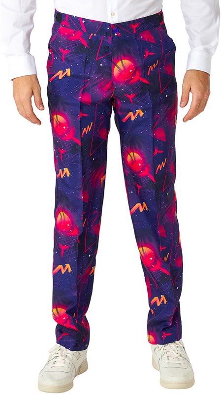 Herenkostuum Suitmeister Retro Neon Navy (broek)