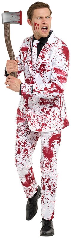 Herenkostuum Suitmeister Bloody Suit White (1)