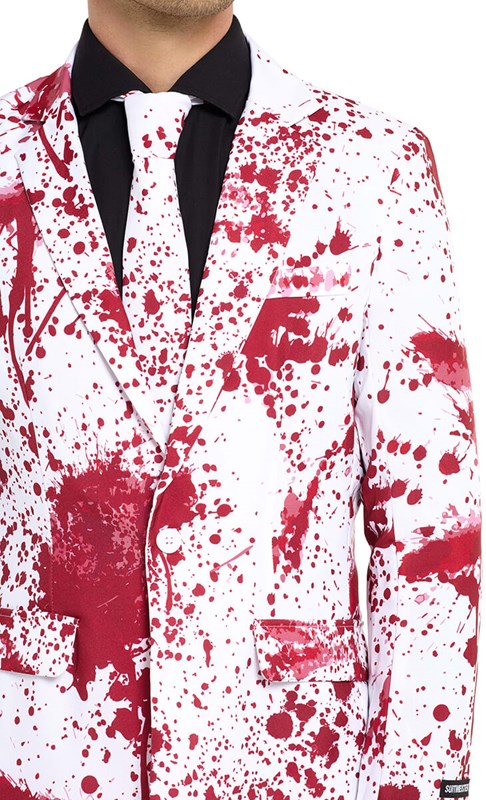 Herenkostuum Suitmeister Bloody Suit White (colbert)