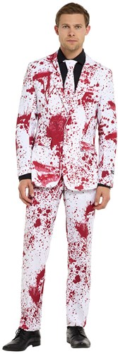Herenkostuum Suitmeister Bloody Suit White