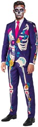 Herenkostuum Suitmeister Sugar Skull Purple