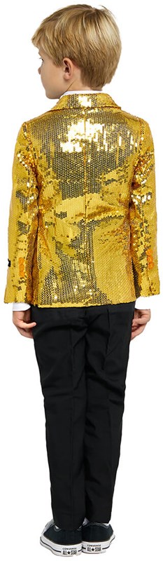 Suitmeister Glitter Jasje Goud Kind (achterkant)