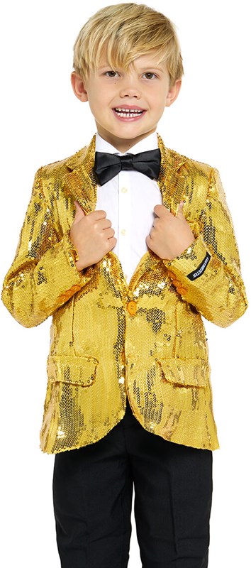Suitmeister Glitter Jasje Goud Kind
