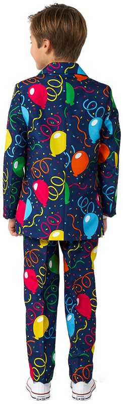 Kinderkostuum Suitmeister Confetti Balloons Navy (achterkant)