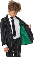 Kinderkostuum Suitmeister Pinstripe Black GID (colbert)