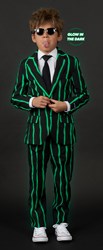Kinderkostuum Suitmeister Pinstripe Black GID