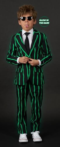 Kinderkostuum Suitmeister Pinstripe Black GID