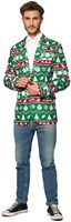 Colbert Suitmeister Christmas Green Nordic voor heren