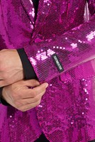 Suitmeister Glitter Jasje Pink (detail mouw)