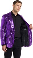 Suitmeister Glitter Jasje Paars (binnenkant)
