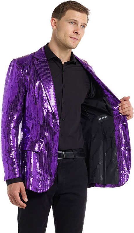 Suitmeister Glitter Jasje Paars (binnenkant)