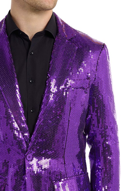 Suitmeister Glitter Jasje Paars (detail)