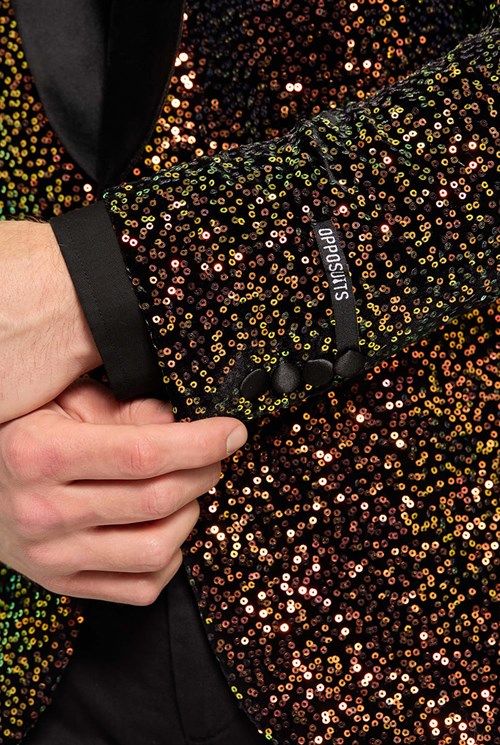 Dinner Jacket OppoSuits Amber Sequins (detail mouw)