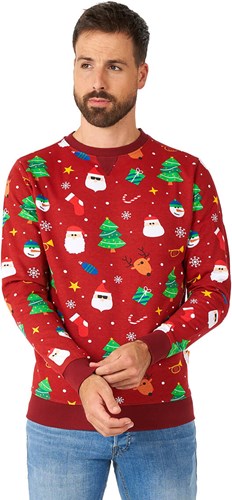 Kersttrui OppoSuits Festivity Red