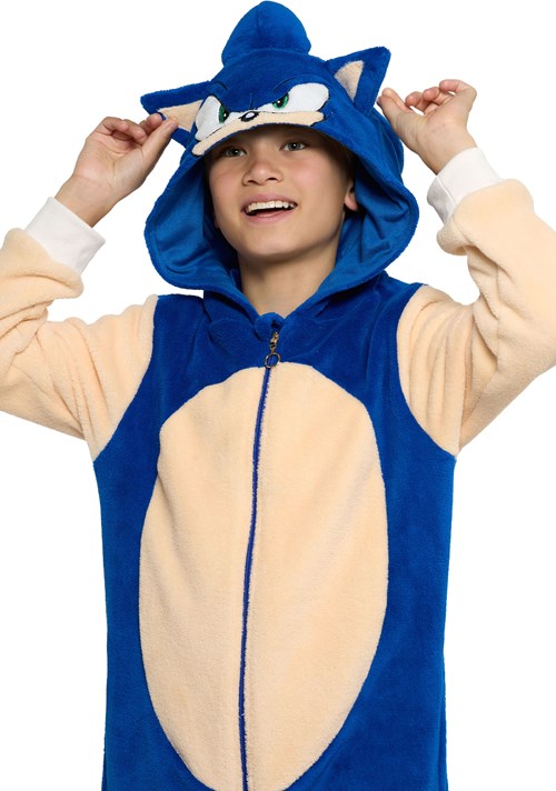 Kinder Onesie OppoSuits Sonic the Hedgehog™ (detail capuchon)