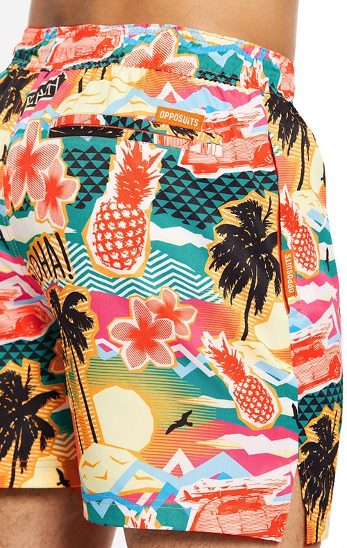 OppoSuits Zwembroek Aloha Hero (detail achterkant)