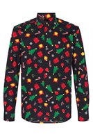 Overhemd OppoSuits Christmas Icons Black