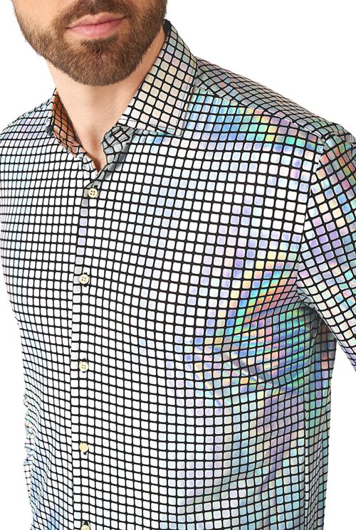 Overhemd OppoSuits Discoballer (detail)