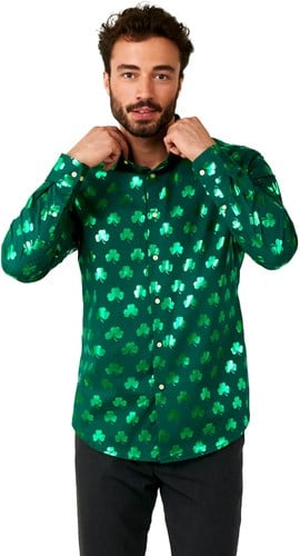 Overhemd OppoSuits St. Patricksday Metallic Green