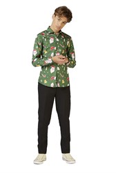 Overhemd OppoSuits Santaboss voor jongens