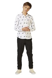 Overhemd OppoSuits Christmas Penguins voor jongens