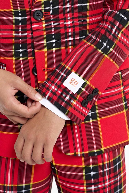 Kinderkostuum OppoSuits The Lumberjack (detail mouw)